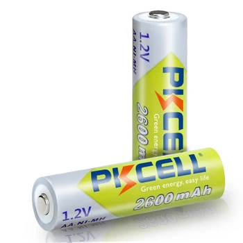48Pcs PKCELL AA 1.2 V Baterii Reîncărcabile Ni-MH AA 2600mAh Bateria Baterias Pentru Jucarie aparat de Fotografiat Digital