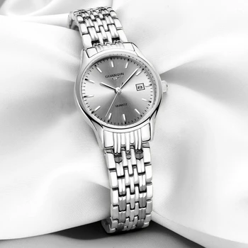 2020 Guanqin GQ90087 top brand de lux ceas luminos de afaceri din otel creative cuarț ceas rezistent la apă și praf