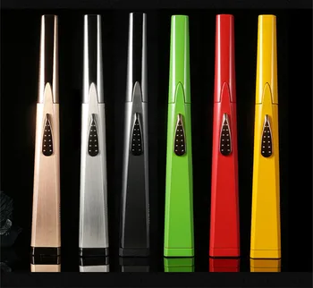Creion lung Electric Bricheta USB de Încărcare în Impulsuri Arc Bucătărie Windproof Brichete foc de Artificii Metal GRĂTAR în aer liber Bricheta