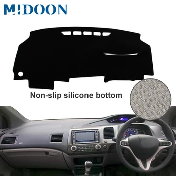 MIDOON Pentru Honda civic 2006 2007 2008 2009 2010 2011 2012 8-a generație de Styling Auto Acoperă Dashmat Bord Mat Umbra Soare tabloul de Bord