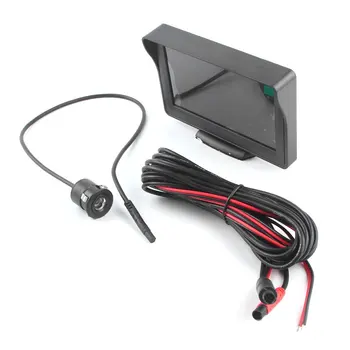 4.3 Inch Auto retrovizoare Camera de Rezervă pentru Sistemul de monitorizare cu Display LCD + Spate Inversă Parcare Camera Kit Set