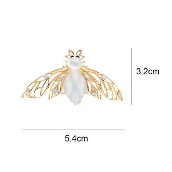 CINDY XIANG New Sosire Cubic Zirconia Cupru de Albine Broșe Pentru Femei Insecte Opal Pin Broșă Moda Accesorii Bijuterii 2020