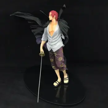 Una Bucata 19cm Figura Anime Shanks Grand Line Bătălia de Peste Cupola Părul Roșu PVC figurina de Colectie Model Jucarii Papusa