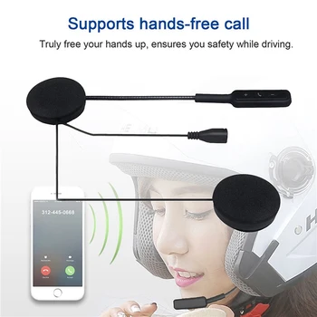 Casca Moto Bluetooth 5.0 Cască Cască de Bicicletă Căști Handsfree Speaker Căști de Control al apelurilor Anti-interferențe interfon