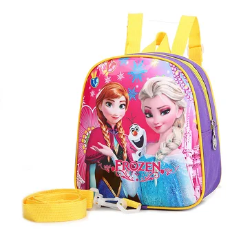 Disney princess pentru Copii rucsac gradinita anti-a pierdut rucsac Frozen Elsa baby geantă de mână fată băiat sac de desene animate sac de școală