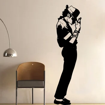 Stil American Michael Jackson MJ Autocolante de Perete Muzica Dansatoare Periculos Tapet Mural Pentru Bar, Dormitor, Camera de Decorare-L Bată