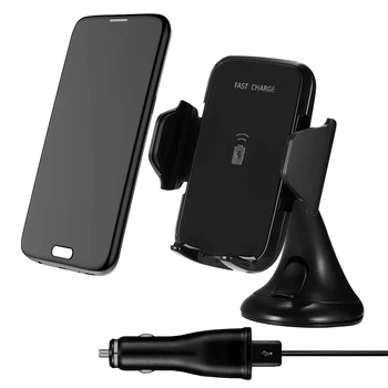 Masina Suport de Telefon pentru iPhone X 8 Samsung Qi Masina Încărcător Wireless de Aerisire de Montare Suport de Telefon Mobil Stand cu Rapid Încărcător de Mașină