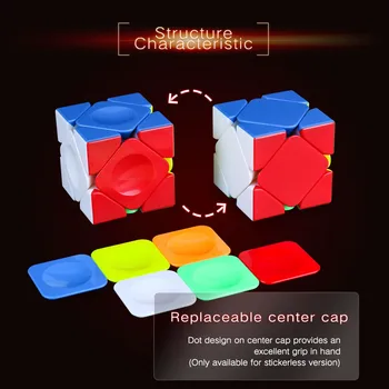 MoYu AoYan M Denaturate Magnetica Magic Cube Viteza Cub Educativ Puzzle jucarii Cuburi Magice pentru copii copii