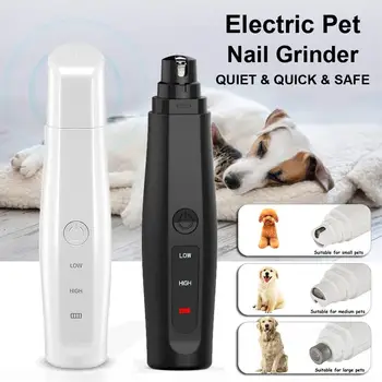 USB de Încărcare de Unghii Câine de Companie de Unghii mașină de Tuns masina de Tocat Pet Unghiera Electrice Liniștite Câine Labe de Pisica de Unghii Îngrijire Trimmer Instrumente