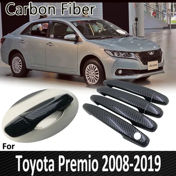 Fibra de Carbon negru pentru Toyota Premio Transmisiile T260 2008~2019 2009 2010 2011 2012 2013 Mânerul Ușii de Acoperire Accesorii Auto