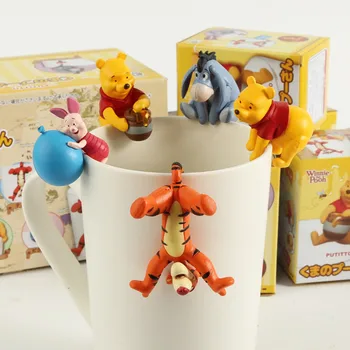 Desene animate Disney Kawaii Winnie The Pooh Tigger Ceașcă de ceai Decor Pandantiv Jucării Decor Jucărie Mână Birou Aberdeen Pvc Cadou pentru Copil