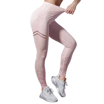 CHRLEISURE Pentru Femei Jambiere Talie Mare Mozaic de Fitness Pantaloni Femei Push-Up Întinde Antrenament Casual Sport Leggigs