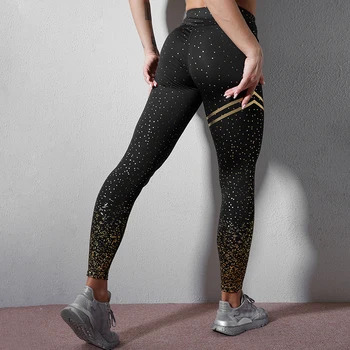 CHRLEISURE Pentru Femei Jambiere Talie Mare Mozaic de Fitness Pantaloni Femei Push-Up Întinde Antrenament Casual Sport Leggigs