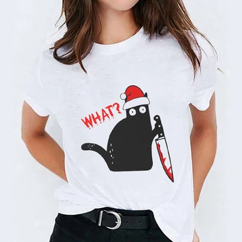 T-shirt pentru Femei Cat 90 de Desene animate Vara Toamna Halloween-ul de Imprimare de Top Lady Femei Graphic T Shirt Doamnelor sex Feminin Tee T-Shirt