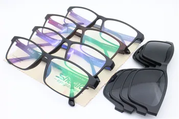 New sosire 515 ULTEM formă pătrată baza de prescriptie medicala ochelari cu clip detașabil pe polarizat ochelari de soare lentile la îndemână 2 in 1 pentru ochelari