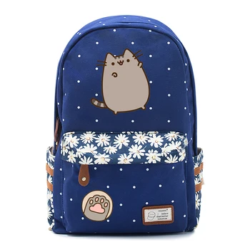 Pisică grasă mochila sac de Panza unicorn rucsac pentru adolescenti Fete femei Școală travel Geantă de Umăr de Înaltă Calitate Drăguț