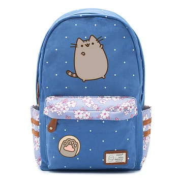 Pisică grasă mochila sac de Panza unicorn rucsac pentru adolescenti Fete femei Școală travel Geantă de Umăr de Înaltă Calitate Drăguț