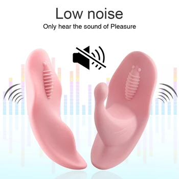 Portabil Limba Clitoris Vibratoare Pentru Femei, punctul G Stimulator Telecomandă fără Fir Invizibil Chilotei Vibratoare Ouă Adult Sex Toy