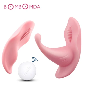 Portabil Limba Clitoris Vibratoare Pentru Femei, punctul G Stimulator Telecomandă fără Fir Invizibil Chilotei Vibratoare Ouă Adult Sex Toy