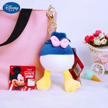 De vânzare la cald 1 buc Nou 10-13cm Autentic Disney pluș pandantiv Mickey, Minnie, Donald Duck, Daisy jos pandantiv pandantiv de sac cadou de promovare