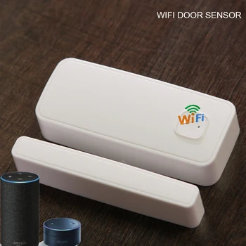 Tuya Inteligent Ușa Ferestre de Senzori Zigbee/wifi Conexiune Wireless Smart Mini Ușă Senzor de Geam Folosit Cu Gateway-ul Hub-ul Anti-demontare