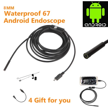 8mm Endoscop USB Android Greu 2M 5M 1M OTG Endoscopio Mini Camera Endoscop 720P Inspecție Telefonul Puncte de Sprijin aparat de Fotografiat PC-ul