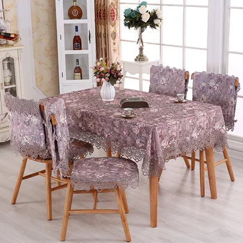European clasic dantela brodate fete de masa masa mov cafea, masă acoperi pânză de flori prosop pavilion masă scaun de acoperire HM1359
