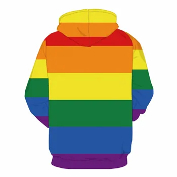 KYKU Curcubeu Hanorac Legitime Gay Hanorace Barbati 3d Lungi Tricou Banner Colorat Imprimat Anime Om Mens Îmbrăcăminte Streetwear
