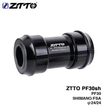 ZTTO PF30sh 24 de Carbon pedalier Adaptor de Presă se Potrivesc de Carbon Jos Paranteze pentru MTB biciclete Rutier piese pentru PF30 68 / 73mm