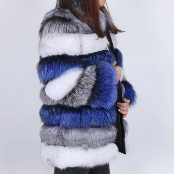 Real Haina de Blana Naturala de Vulpe Blană, Îmbrăcăminte exterioară ODDFOX Brand Gros de Iarna Femei Streetwear Bună Calitate Premium Blană de Vulpe 2020 Nou mult