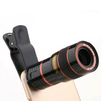 Flexibil 12x Zoom Optic Telescop Monocular Pentru Mobil aparat de Fotografiat Telefon Mobil Pentru Joc/Concerte/Turism