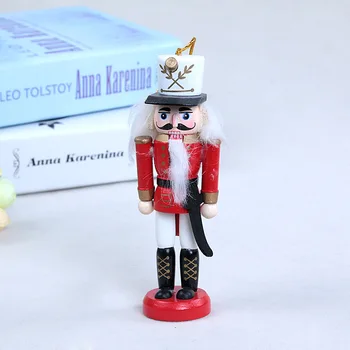 Xmas Tree Copii Papusa 12cm Lemn spargatorul de Nuci Soldat Figurine Miniaturale de Epocă, Lucrări de Păpuși de Anul Nou Decor Acasă de crăciun
