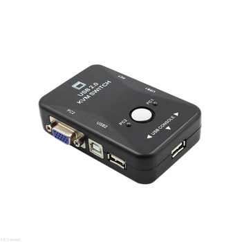 USB2.0 2-Port KVM Comutator Comutator Mouse/Tastatura/VGA Monitor Video 1920x1440