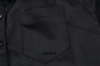 XS-XXL Barbati Femei Primavara Toamna V Gatului Maneca Lunga Tricou Negru Slim Topuri Bluze Pentru JK Școală Uniformă de Student Haine