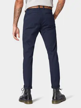 Pantaloni pentru bărbați Tom Tailor denim 493263 cu buzunare birou de afaceri de iarnă casual de vară de moda frumoase muncă club strâns moderne, confortabile, cu fermoar culoare nouă marcă nouă utumn skinny din bumbac elastic moda de vara