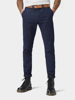 Pantaloni pentru bărbați Tom Tailor denim 493263 cu buzunare birou de afaceri de iarnă casual de vară de moda frumoase muncă club strâns moderne, confortabile, cu fermoar culoare nouă marcă nouă utumn skinny din bumbac elastic moda de vara