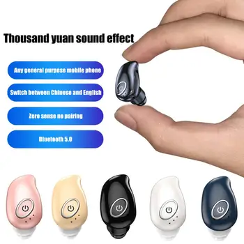 1 buc Mini Bluetooth 5.0 Reducere a Zgomotului Hands-free In-Ear Wireless Căști Intraauriculare Sport Jocuri Căști pentru O Ureche