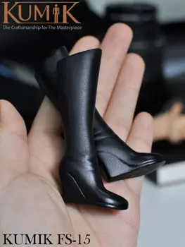 Accesoriu FS-15 1/6 de sex Feminin Pantofi din Piele Fierbinte Cifre cizme cu Toc Înalt De 12