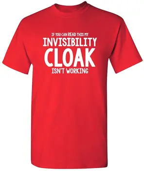 Daca Poti Citi Asta...Bărbați T-shirt Mantie de Invizibilitate Print Amuzant Mens T Shirt Bumbac Noutate Scrisoare Topuri & Tricouri