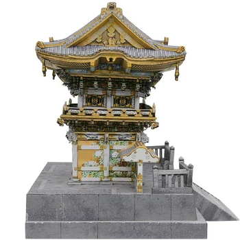 Nikko Toshogu Shrine (Yomeimon), Japonia Ambarcațiuni de Hârtie Model 3D de Arhitectura Clădirii DIY Educație Jucării Handmade pentru Adulti Joc de Puzzle