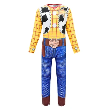 Povestea 4 de Jucărie Costum Copii Woody, Buzz Lightyear Salopeta Bo Peep Forky Caboom de Cosplay, Costume Fete Băiat de Halloween Costum de Cowboy