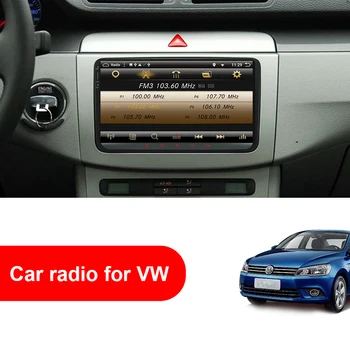 Eunavi 2 Din Android 10 Radio Auto Stereo Multimedia Pentru Volkswagen VW Polo Jetta Tiguan passat b6 cc fabia RNS510 9 inch GPS DSP