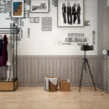 3D imitație de lemn autocolante de perete de Lux, sufragerie tapitat cu pereți din lemn lambriuri tavan auto-adeziv tapet