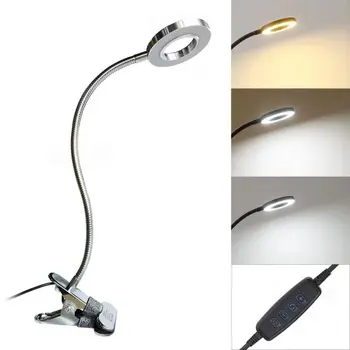 LED Universal Selfie Lumină Inel cu Suport Flexibil Leneș Suport Lampa de Birou în Ochi-Îngrijire USB Lampă de Masă pentru Live Stream Birou bab