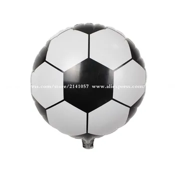 10buc/mult fotbal in balon folie ballon 18inch metalice balon pentru decor baloane petrecere de aniversare pentru copii decoratiuni ballon