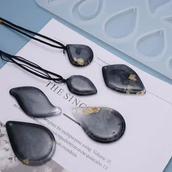 Cristal Rășină Epoxidică Mucegai Cercei Colier cu Pandantive de Turnare Mucegai Silicon Meserii DIY Bijuterii Instrumente