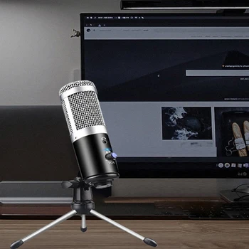 Profesionale Condensator Microfon USB pentru PC Folosesc pentru Youtube Skype Înregistrare Streaming Twitch Overs Vocale Podcasting