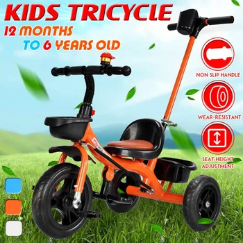 Copii Walker Tricicleta Bicicleta cu 3 roti, cu Centura de Siguranță Copii de Gradinita Plimbare Pe Bicicleta Copil Trike pentru 1-6 Ani Copil