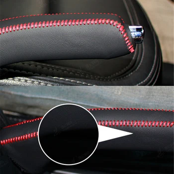 Interioare auto Ornamente Accesorii husă de Protecție se Potrivesc Pentru Kia Sportage R Masina frana de mana Capacul de Cusut Piele 1 buc 2 Culori