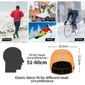 VEST BIKING Iarna Craniu Cap Casca de Linie Pălărie pentru Bărbați Windproof Termică Ciclism Biciclete Biciclete de Funcționare Schi Sport, articole pentru acoperirea capului